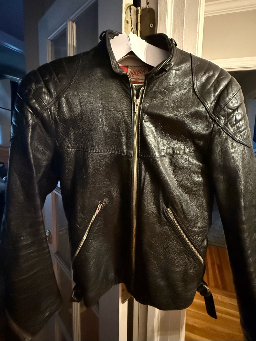 Vintage Gulbla Leather Café Racer Jacket — Rare, Excellently Preserved $350.
